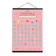 Lade das Bild in den Galerie-Viewer, NIMAXI Rubbelposter 50 Cocktails mit Posterleiste
