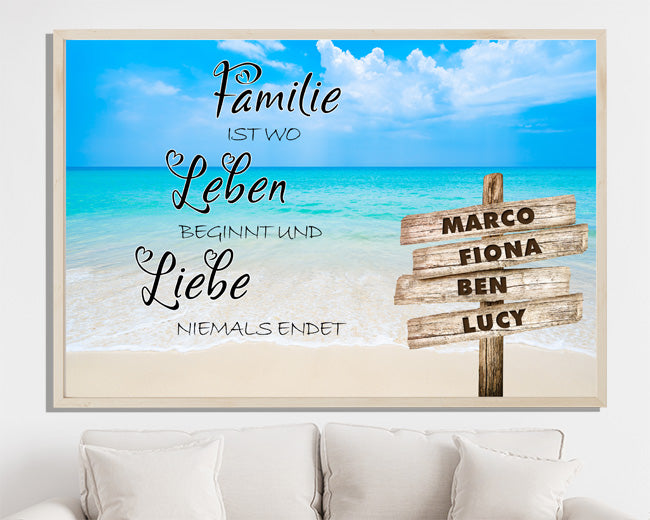 Happy-Posters: Personalisiertes Familienposter 