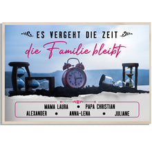 Lade das Bild in den Galerie-Viewer, Happy-Posters: Personalisiertes Familien Poster &quot;Family Time&quot;
